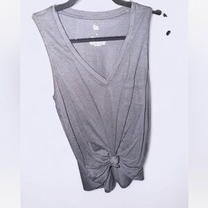 Kohl's Black Sleeveless Top with Knot Detail